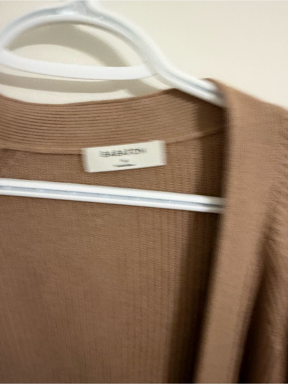 Babaton Ribbed Button-Front Cardigan - Tan - Picture 2 of 3